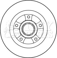 Key Parts KBD5968S - Brake Disc autospares.lv