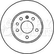 Key Parts KBD5084 - Brake Disc autospares.lv