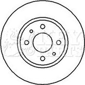 Key Parts KBD5086 - Brake Disc autospares.lv