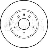 Key Parts KBD5141 - Brake Disc autospares.lv