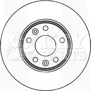 Key Parts KBD5163 - Brake Disc autospares.lv