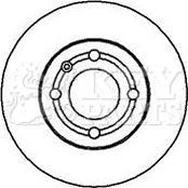 Key Parts KBD5109 - Brake Disc autospares.lv