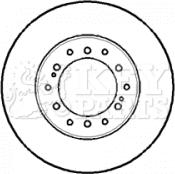 Key Parts KBD5111 - Brake Disc autospares.lv