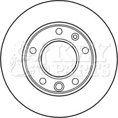 Key Parts KBD5134 - Brake Disc autospares.lv