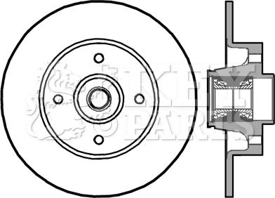 Key Parts KBD5896S - Brake Disc autospares.lv