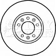 Key Parts KBD5815S - Brake Disc autospares.lv