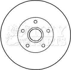 Key Parts KBD5838S - Brake Disc autospares.lv