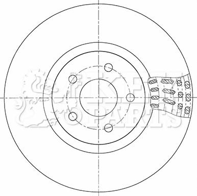 Key Parts KBD5348 - Brake Disc autospares.lv