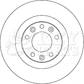 Key Parts KBD5356 - Brake Disc autospares.lv