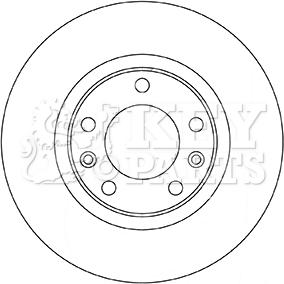 Key Parts KBD5350 - Brake Disc autospares.lv