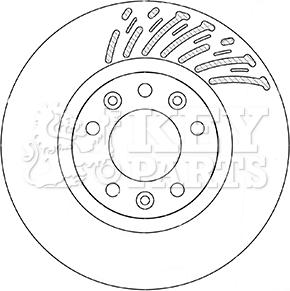 Key Parts KBD5360 - Brake Disc autospares.lv