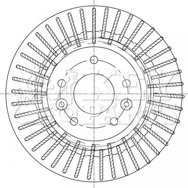 Key Parts KBD5363 - Brake Disc autospares.lv