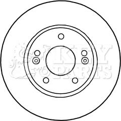 Key Parts KBD5313 - Brake Disc autospares.lv