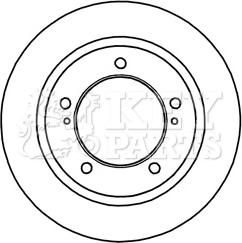 Key Parts KBD5251 - Brake Disc autospares.lv