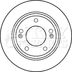 Key Parts KBD5257 - Brake Disc autospares.lv