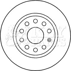 Key Parts KBD5200 - Brake Disc autospares.lv