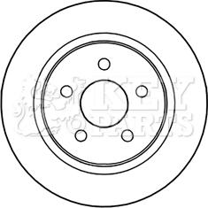 Key Parts KBD5210 - Brake Disc autospares.lv