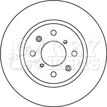 Key Parts KBD5217 - Brake Disc autospares.lv