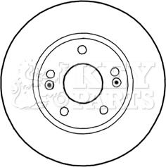 Key Parts KBD5270 - Brake Disc autospares.lv