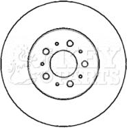 Key Parts KBD5761S - Brake Disc autospares.lv