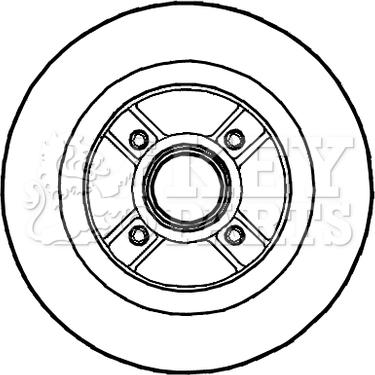 Key Parts KBD5721S - Brake Disc autospares.lv