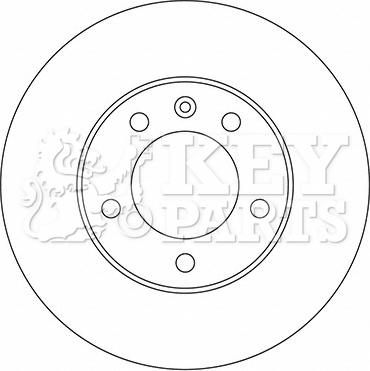 Key Parts KBD5722S - Brake Disc autospares.lv