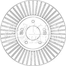 Key Parts KBD6065S - Brake Disc autospares.lv