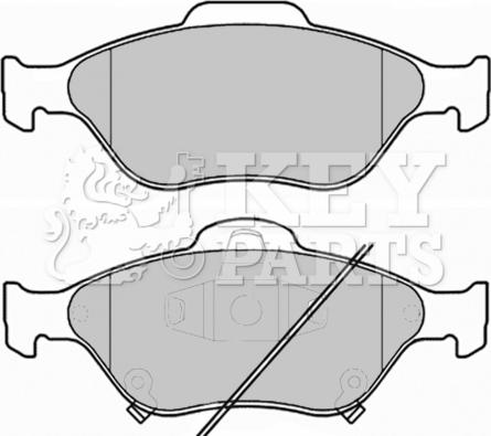 Key Parts KBP1999 - Brake Pad Set, disc brake autospares.lv