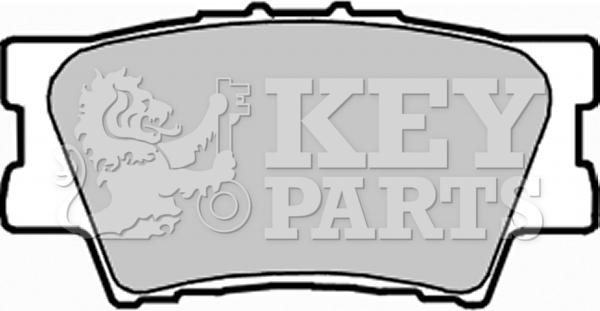 Key Parts KBP1990 - Brake Pad Set, disc brake autospares.lv