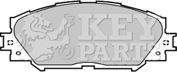 Key Parts KBP1991 - Brake Pad Set, disc brake autospares.lv