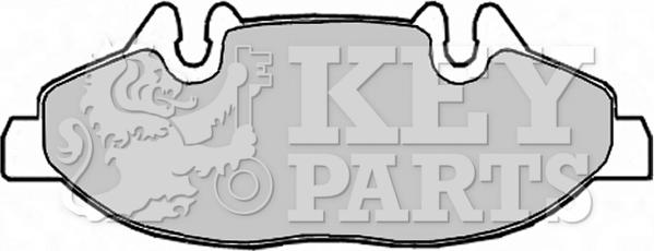 Key Parts KBP1949 - Brake Pad Set, disc brake autospares.lv