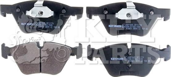 Key Parts KBP1945 - Brake Pad Set, disc brake autospares.lv