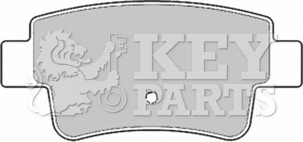 Key Parts KBP1946 - Brake Pad Set, disc brake autospares.lv