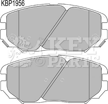 Key Parts KBP1956 - Brake Pad Set, disc brake autospares.lv