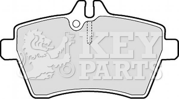 Key Parts KBP1950 - Brake Pad Set, disc brake autospares.lv