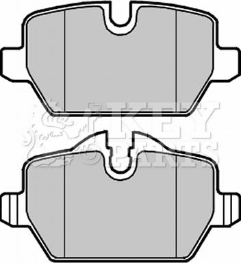 Key Parts KBP1960 - Brake Pad Set, disc brake autospares.lv