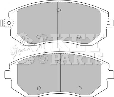 Key Parts KBP1905 - Brake Pad Set, disc brake autospares.lv