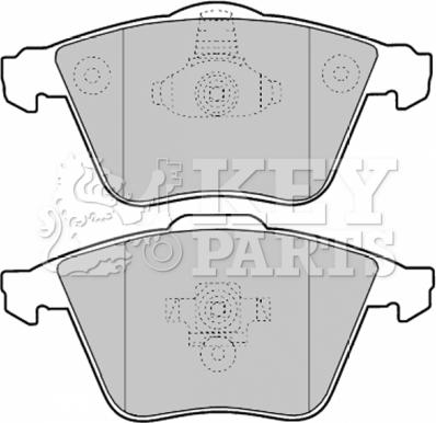 Key Parts KBP1903 - Brake Pad Set, disc brake autospares.lv