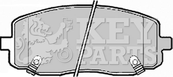 Key Parts KBP1910 - Brake Pad Set, disc brake autospares.lv