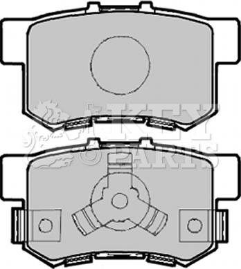 Key Parts KBP1985 - Brake Pad Set, disc brake autospares.lv