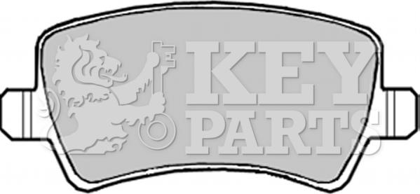 Key Parts KBP1982 - Brake Pad Set, disc brake autospares.lv