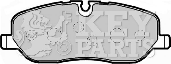 Key Parts KBP1929 - Brake Pad Set, disc brake autospares.lv