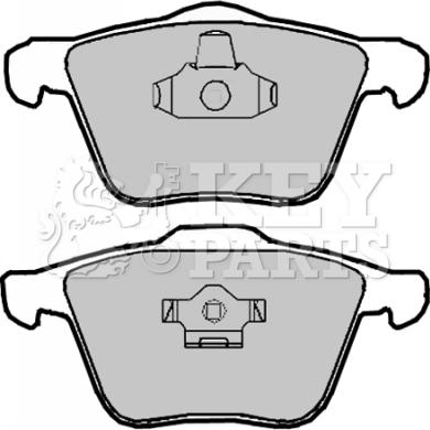 Key Parts KBP1928 - Brake Pad Set, disc brake autospares.lv