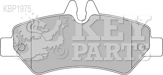 Key Parts KBP1975 - Brake Pad Set, disc brake autospares.lv