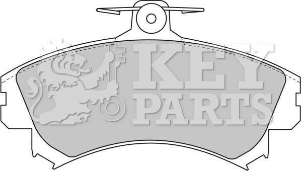 Key Parts KBP1458 - Brake Pad Set, disc brake autospares.lv