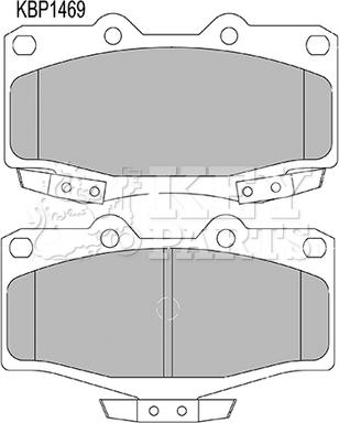 Key Parts KBP1469 - Brake Pad Set, disc brake autospares.lv