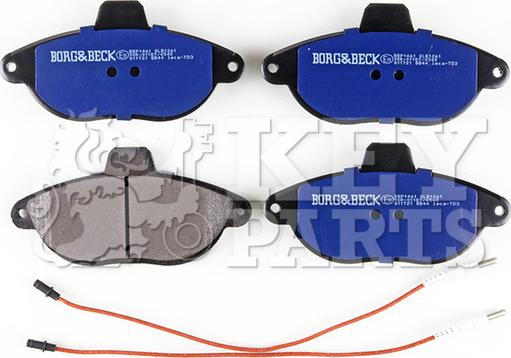 Key Parts KBP1461 - Brake Pad Set, disc brake autospares.lv