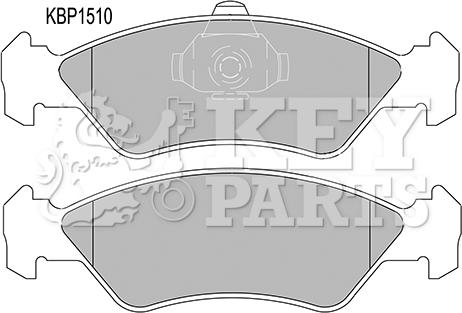 Key Parts KBP1510 - Brake Pad Set, disc brake autospares.lv