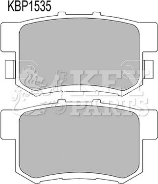 Key Parts KBP1535 - Brake Pad Set, disc brake autospares.lv