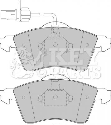 Key Parts KBP1692 - Brake Pad Set, disc brake autospares.lv